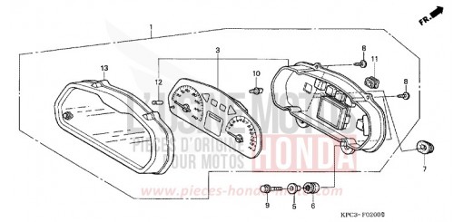 METER (XL125V1/2/3/4/5/6) XL125V6 de 2006